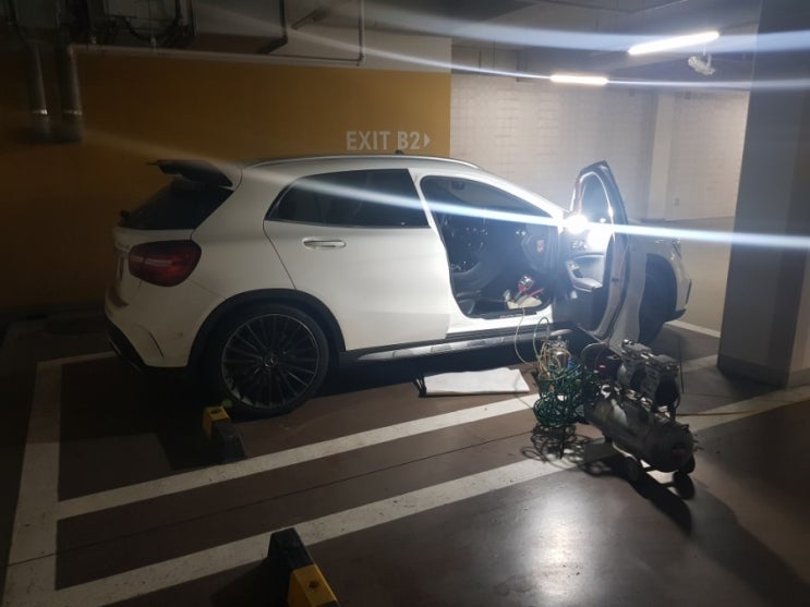  부천 상동 중동 에바크리닝 벤츠 히터 에어컨 냄새제거