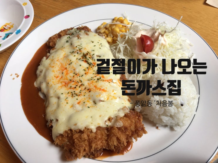  풍암동 돈까스 '처음봄(1stBOM)' 식사, 맛 후기