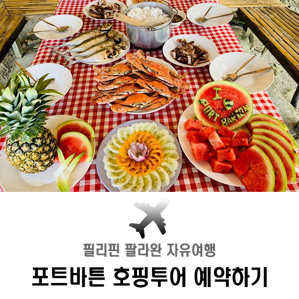  팔라완 자유여행은 포트바튼에서 거북이와 함께!
