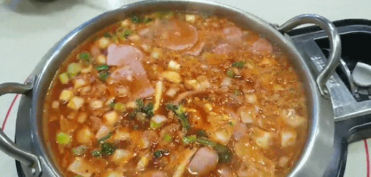  김포 장기동 부대찌개 킹콩부대찌개 무한리팔 라면사리.밥