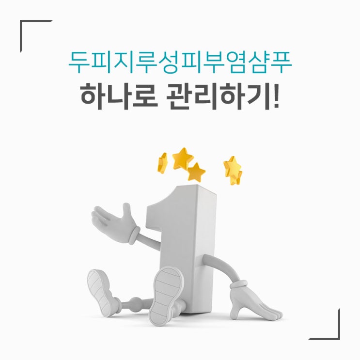  두피지루성피부염샴푸 하나로 관리하기!