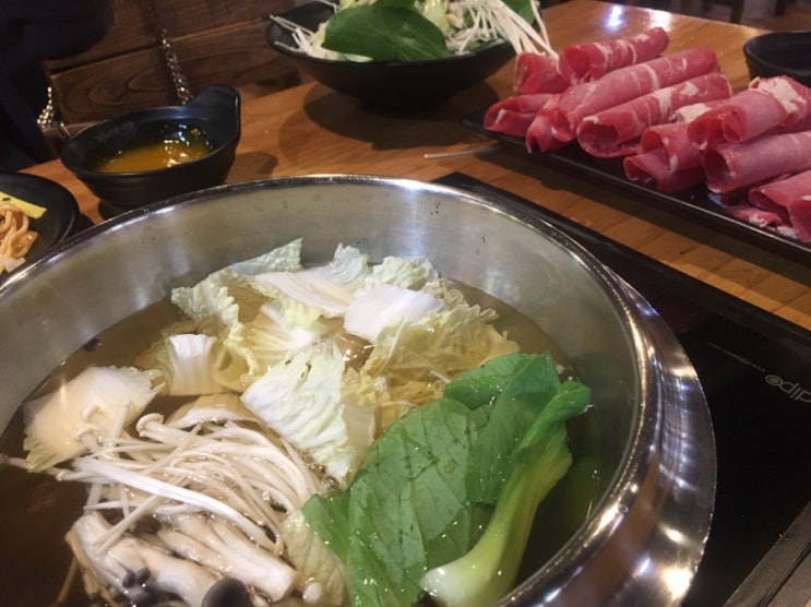  강동구 샤브샤브 샐러드부페 가인채 맛있고 가격 좋고 가성비 갑 !