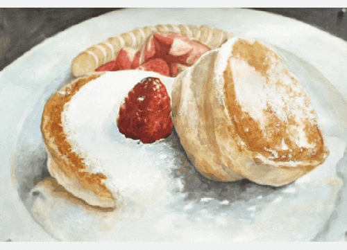  색연필 손 그림  [토스트샌드위치, 눈꽃빵, 양갈비스테이크, 초밥셋트, 햄버거]