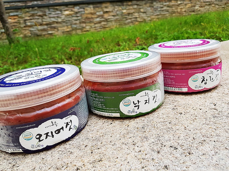  효송그린푸드 젓가락 선물세트 젓갈 3종!