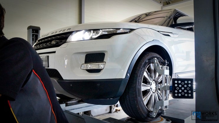  LANDROVER 레인지로버 이보크 미션오일 교환 작업 휠 얼라이먼트 