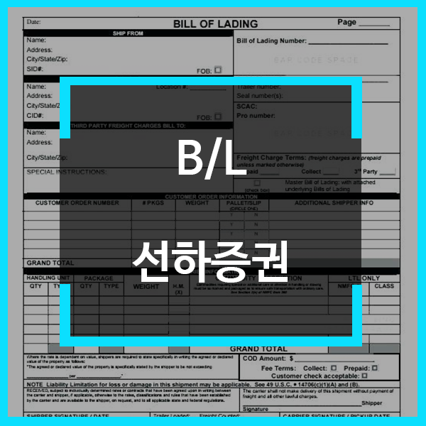  B/L에 대해 알아보기