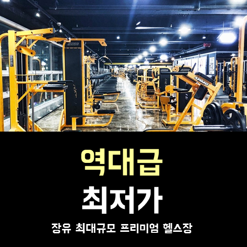  장유헬스장 빅스짐 역.대.급 할인이다!