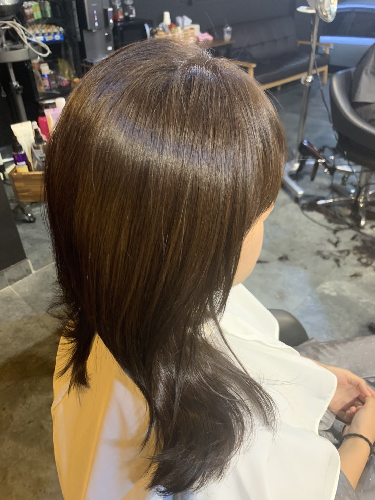  이천미용실 헤어에스 HAIR S 여자 긴머리 염색 잘하네요