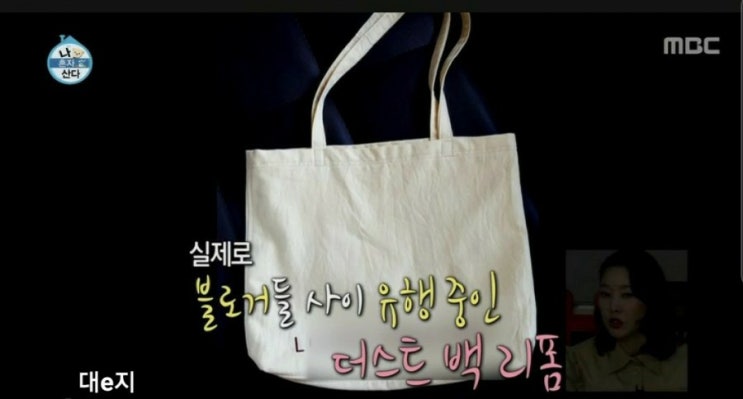  나혼자산다에나온 내가만든 더스트백리폼에코백~