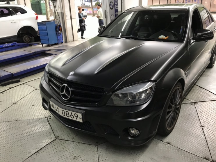 벤츠 W204 C63AMG 흡기매니폴드 가스킷과 2차공펌프, 혼합기 농후/희박 수리 0869