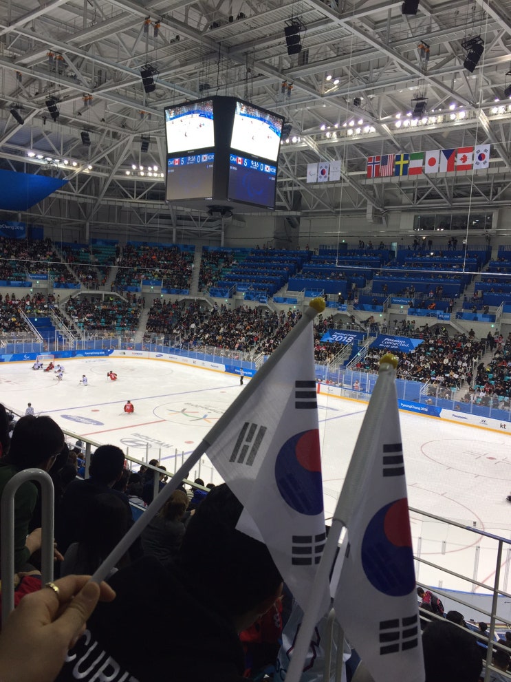  2018 평창동계패럴림픽 자원봉사  대한민국 아이스하키, 휠체어컬링 관전~