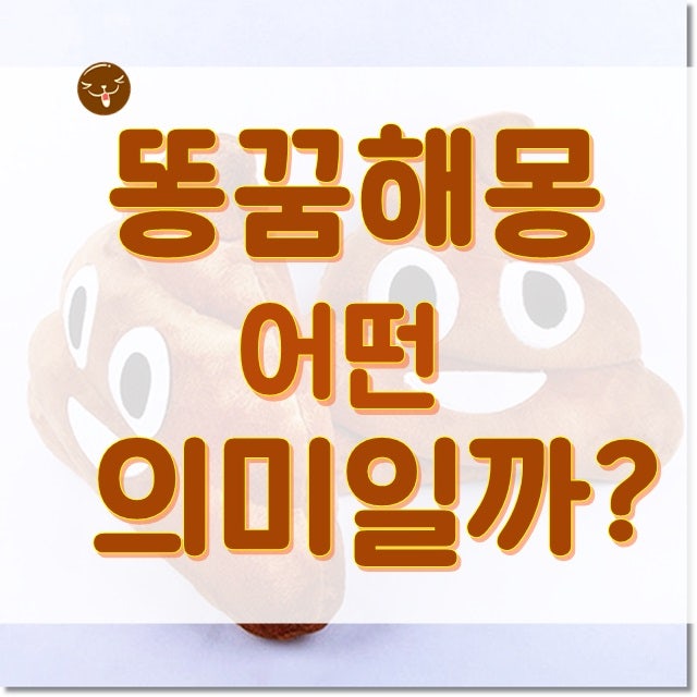 똥꿈,똥꿈해몽 과연 어떤 의미가 담겨져 있을까?