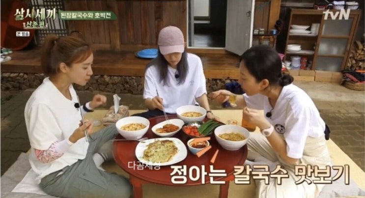  삼시세끼 9회 염정아, 윤세아, 박소담 패션! 모자, 티셔츠, 맨투맨, 바지, 선글라스, 시계 브랜드는 여기야(+박서준)