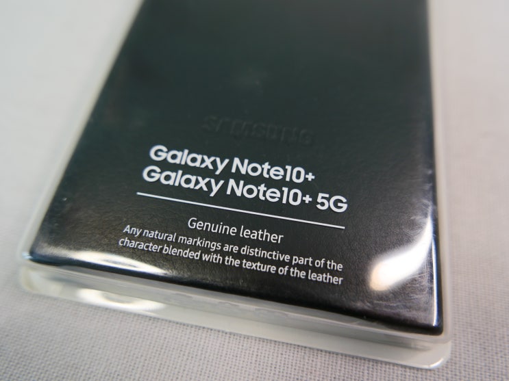  삼성 갤럭시 노트10 플러스 삼성 정품 가죽 케이스 레더 커버 : SAMSUNG GALAXY NOTE10+ LEATHER COVER