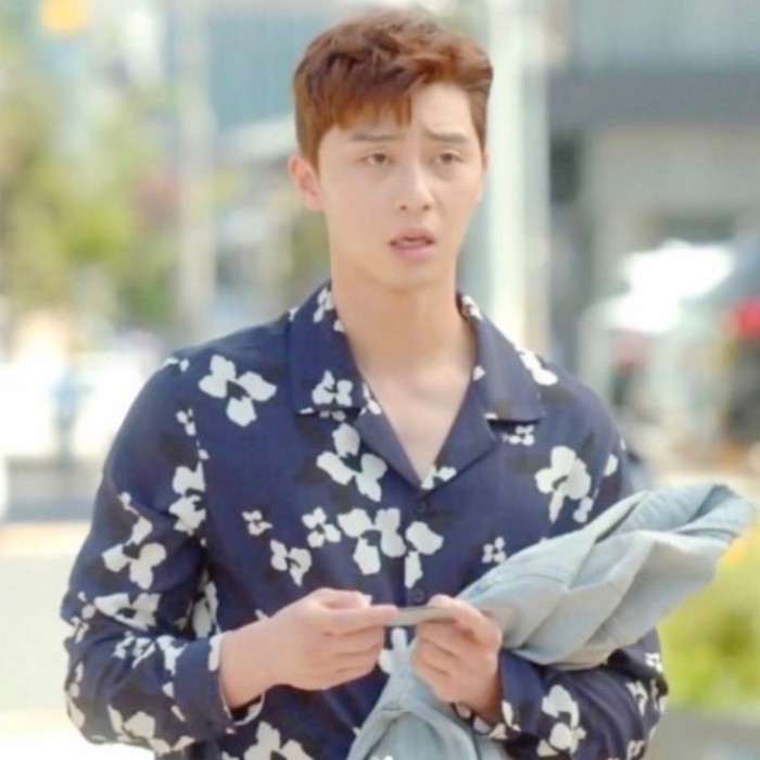  번개장터 박서준 오픈카라 셔츠 (새상품)