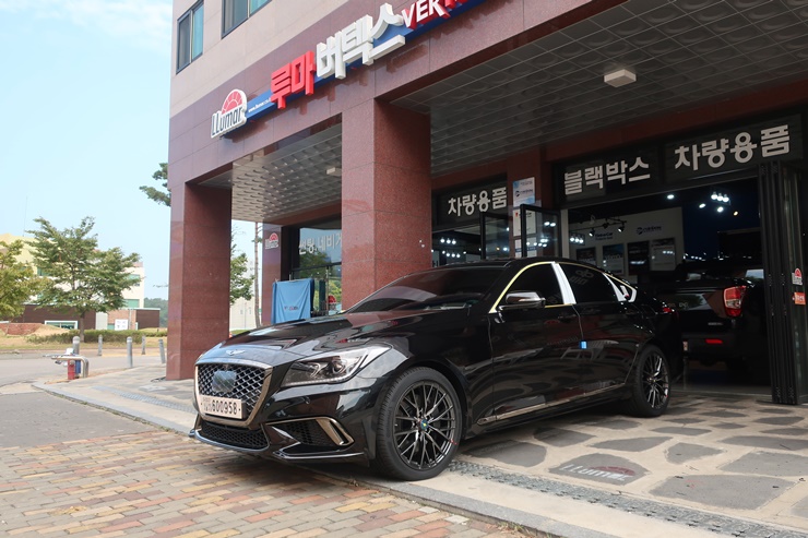  제네시스 G80-파주신차패키지전문전 루마썬팅 버텍스운정점 래티튜드시공