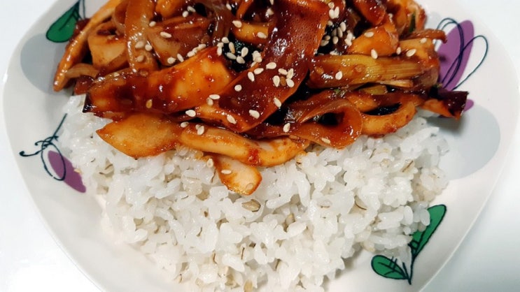 수미네반찬 오징어덮밥 김수미 오징어볶음 손질법과 양념장 레시피