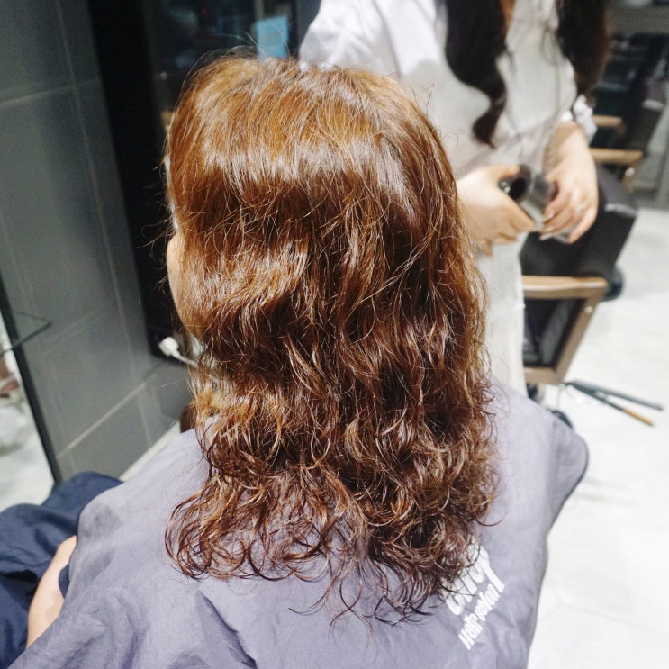  송파동 미용실 찹헤어 나연쌤 50대 헤어스타일 펌 성공적!