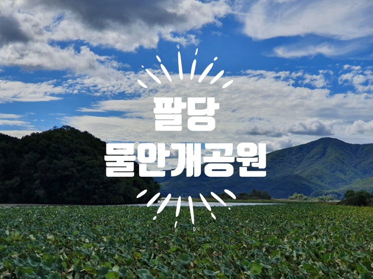  팔당 물안개공원 서울근교 가볼만한곳