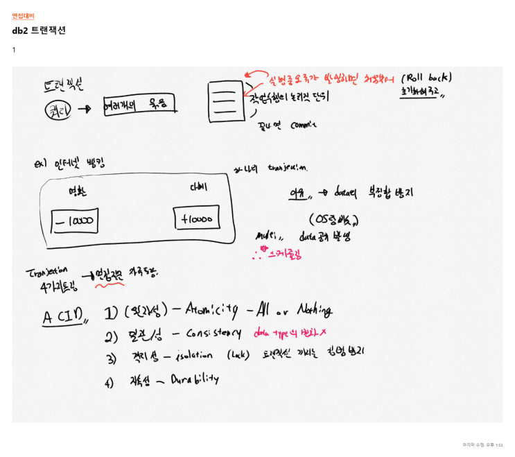  Data Base - 트랜젝션( ACID보장 )