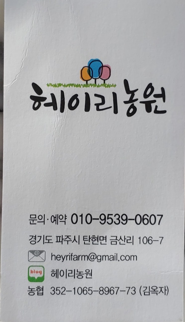  파주 헤이리농원 - 밤따기 체험