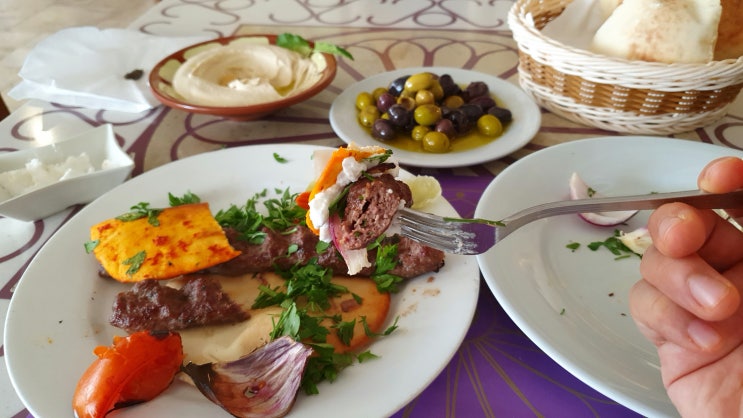 중동 바레인 와피고메+Wafi Gourment+레바논 케밥+하무스+Lebanese Kebab+Hammos+시티센터