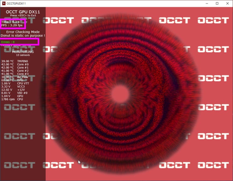  occt gpu 이용해 그래픽카드 오류 불량테스트 간단해요