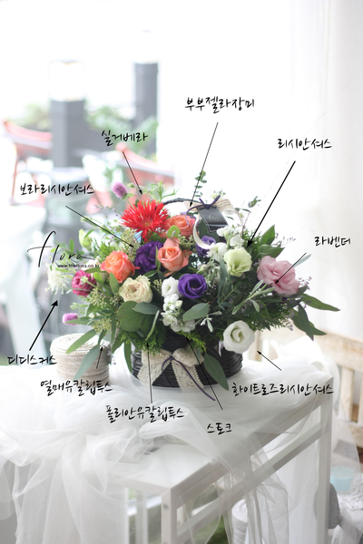  목동꽃집 - 성공적! 환갑꽃바구니!