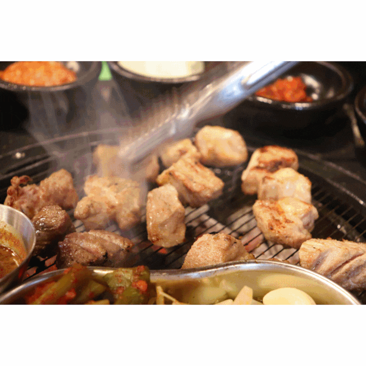  신중동역맛집 원조부안집 목살과 껍데기가 맛있는 곳!