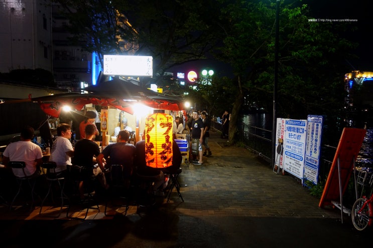 후쿠오카 여행 나카스 포장마차 거리