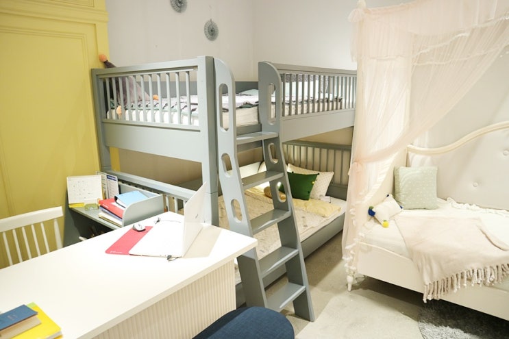 용산아이파크몰 안데르센 어린이침대, 분리형2층침대 너무 예뻐!