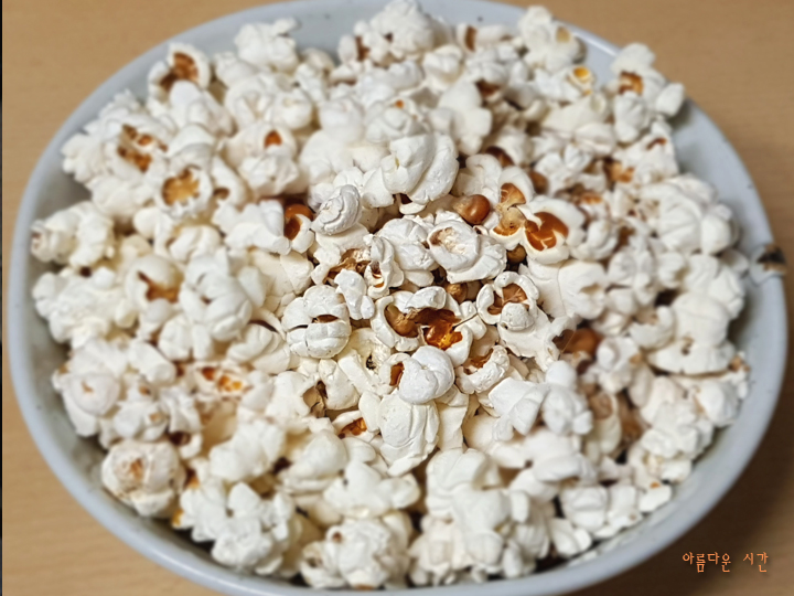  에어프라이어로 팝콘 만들기 (NON-GMO 옥수수)