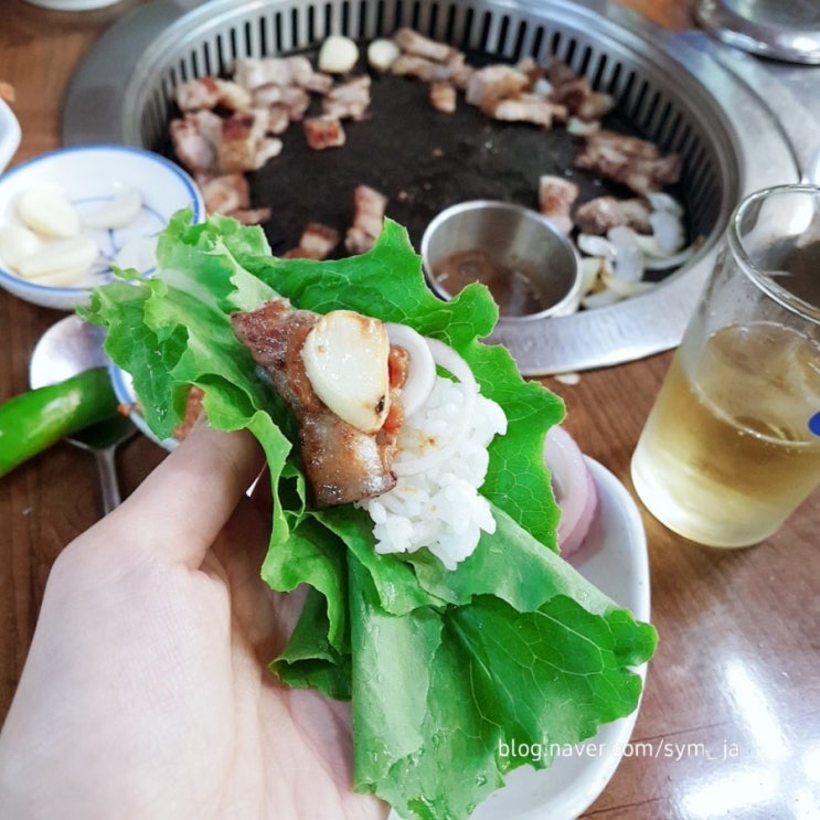  제주 함덕해수욕장 흑돼지 털보식당 아침식사가능