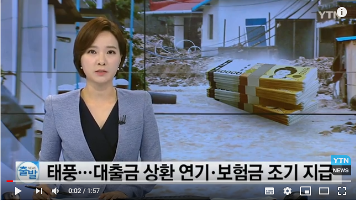 태풍 피해 막대...대출금 상환 연기·보험금 조기 지급 / YTN 태풍 피해 막대...대출금 상환 연기·보험금 조기 지급 / YTN