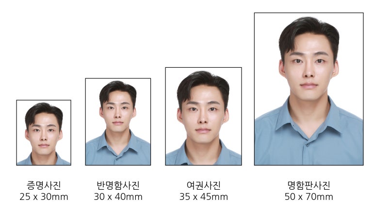 증명사진의 종류와 사이즈, 용도에 대해 알아보자 : 네이버 블로그