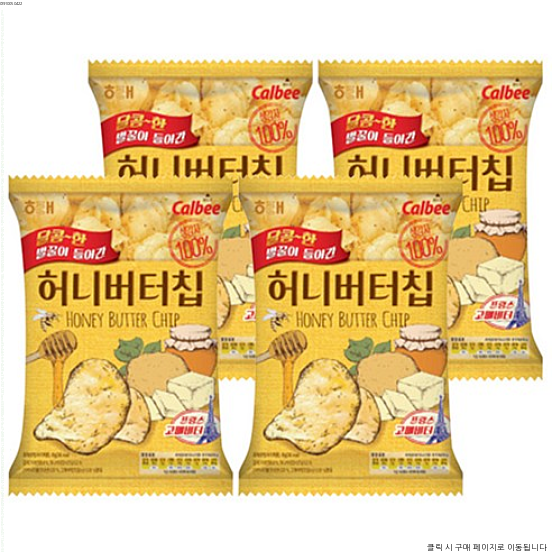  [좋은상품] 해태제과 허니버터칩, 60g, 4개입