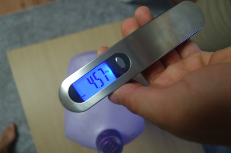 [ 캐리어 무게] 휴대용 무게측정 ! 집에서 미리 캐리어 무게 잴수 있는 디지털 손저울