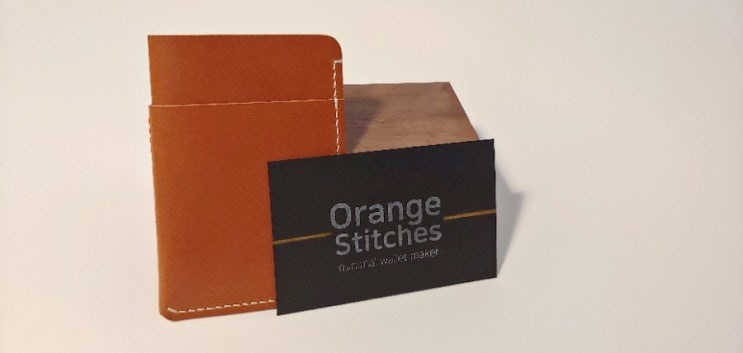 수제가죽지갑<Orange Stitches> 수제가죽지갑<Orange Stitches>