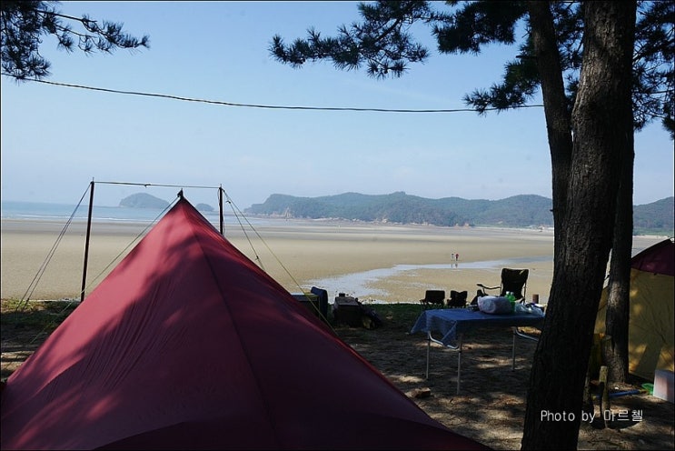  안면도 운여해변 캠핑 (feat. 사랑도 리콜이 되나요), 솔섬노을