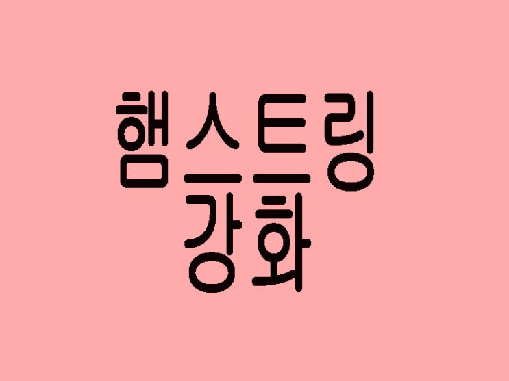  햄스트링 스트레칭과 단련