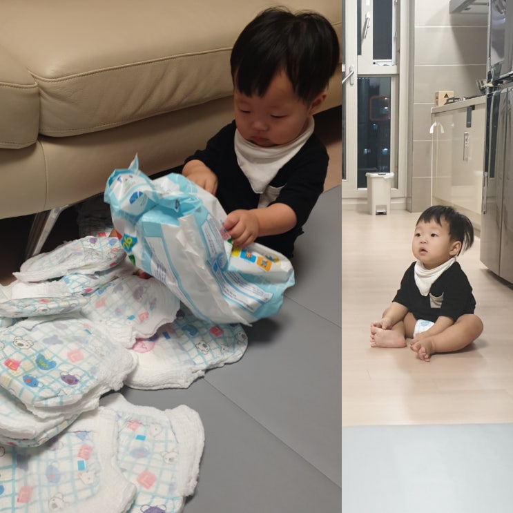  팬티기저귀 걷기 시작하는 아기에게 딱!