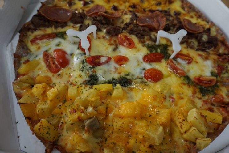  광교신도시피자맛집 피자알볼로 꿈을피자 4가지 맛이 한판에