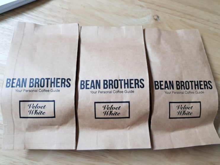 BEAN BROTHERS 벨벳화이트 원두 커피축제에서 구매하기 핸드드립커피 내리는 방법