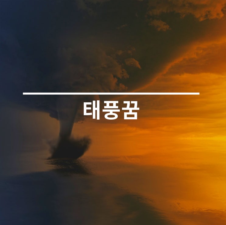  태풍꿈 해몽 상황별 정확하게 알아보기