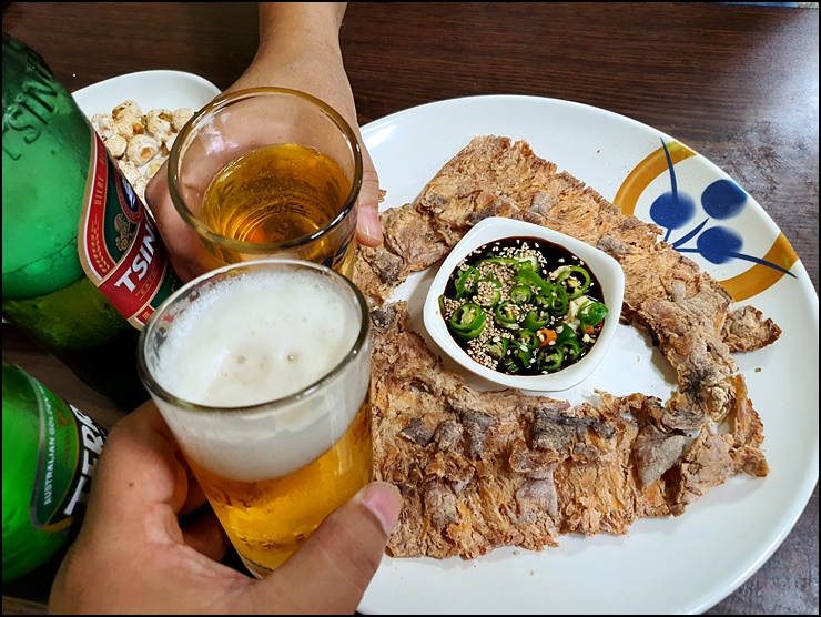  전주 은성슈퍼 / 가맥집은 갑오징어 안주가 갑입니다