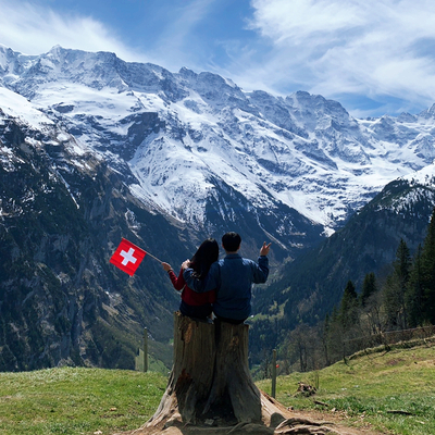 스위스 신혼여행 쉴트호른, 비르그 스릴워크,  뮈렌 통나무 정복️