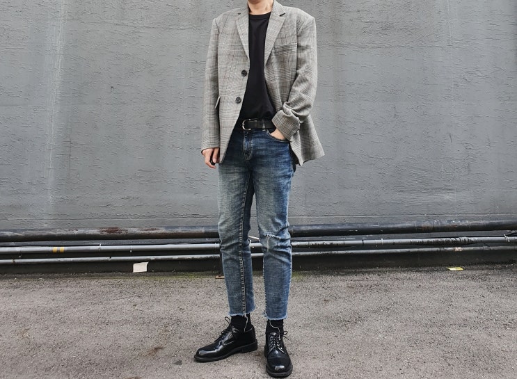  PLAC : 플랙 체크 싱글 자켓 FW 시즌에 어울리는 글렌체크