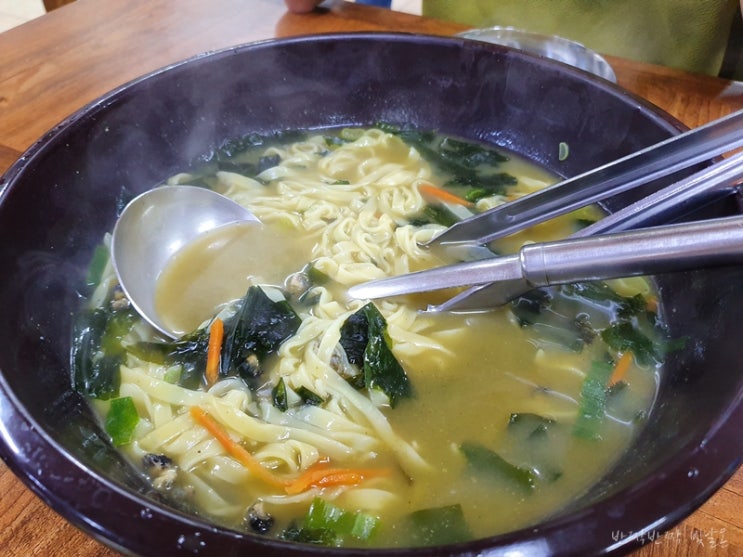  제주도 보말칼국수, 금능해변 근처 한림 웅담