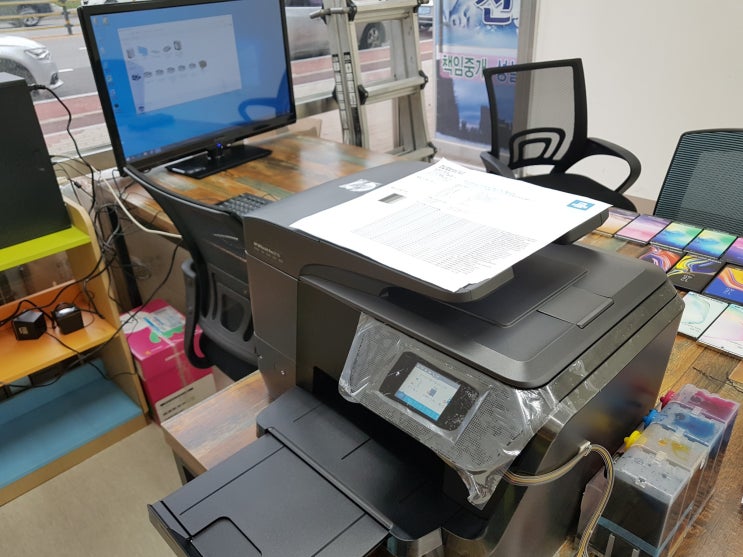  휴대폰매장 프린트기 무한복합기 임대 합니다-울산 북구 산하동 블루마시티 효성해링턴 플레이스 아파트 상가 사무실용프린터 설치합니다.