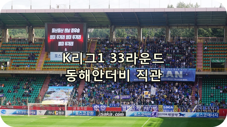  K리그1 33라운드 동해안더비 직관, 포항스틸러스 파이널 A진출